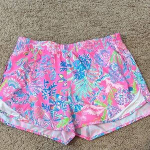 Vibrant Pink Patterned Women's Shorts